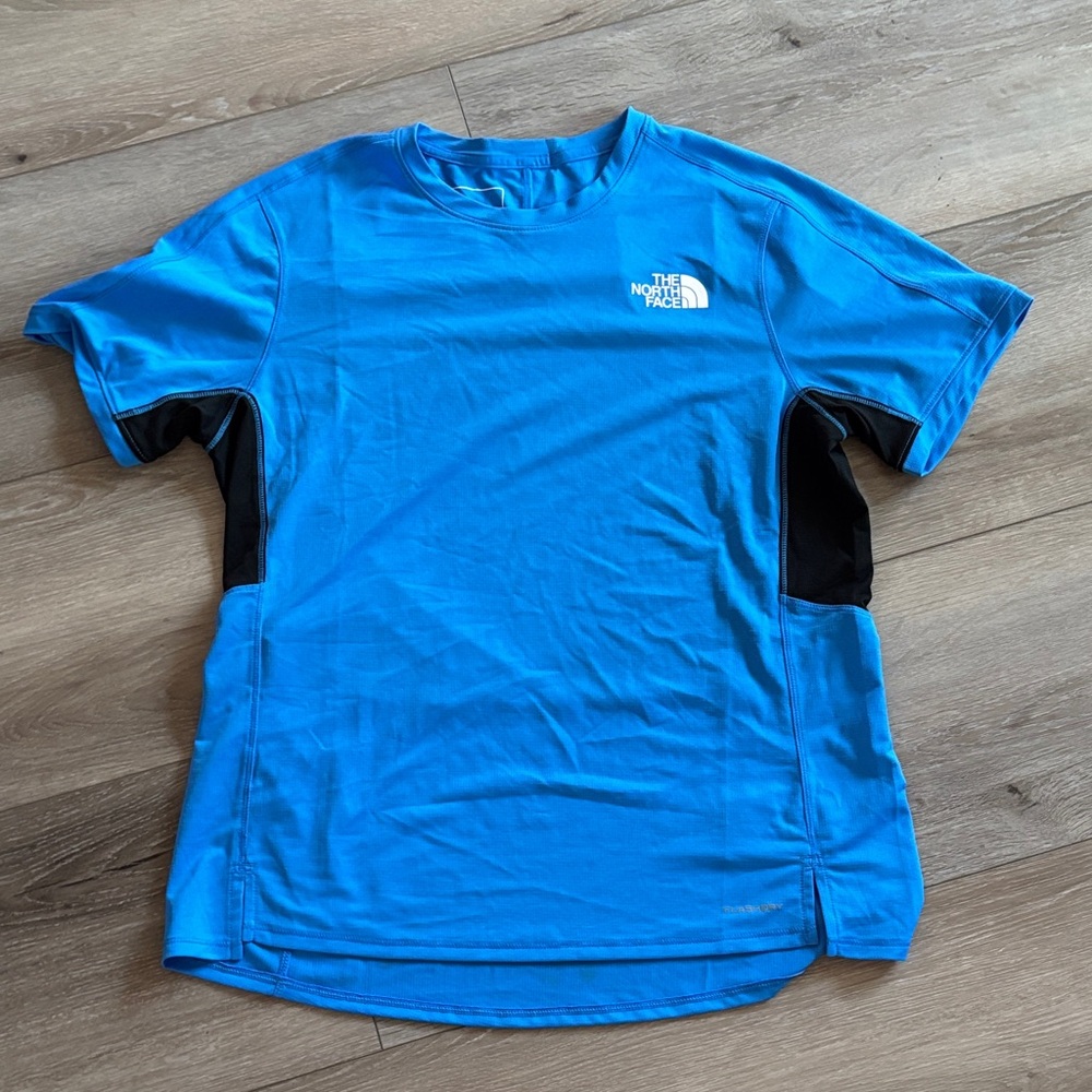 The North Face Bright Blue and Black Tee
